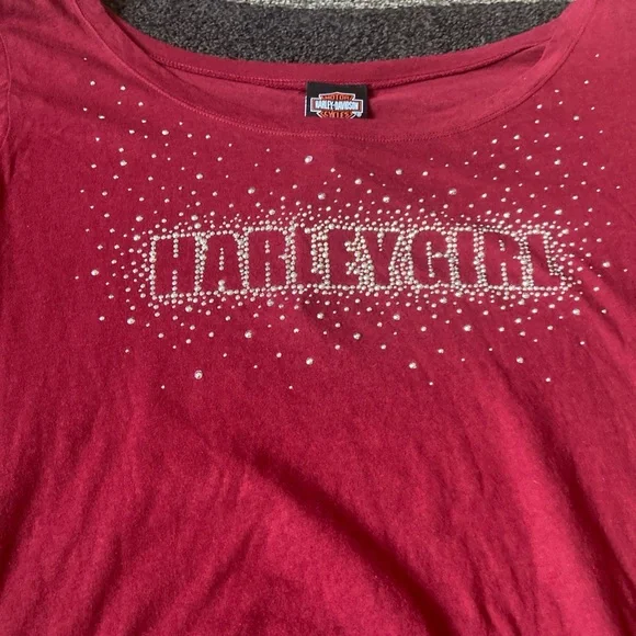 Harley-Davidson® Women's Harley girl 2X Long Sleeve Shirt NWT - Picture 3 of 9